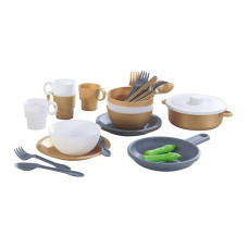 Набір дитячого посуду KidKraft Металевий модерн 27 предметів (63532)