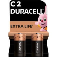 Батарейки лужні Duracell Basic C 1.5V LR14 2 шт (5000394052529b)