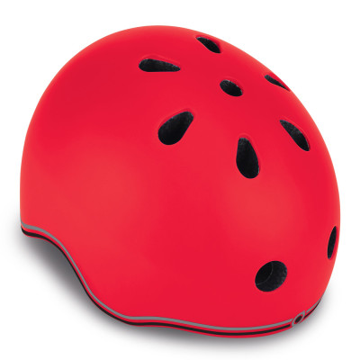 Детский защитный шлем Globber Evo lights красный с фонариком 45 – 51 см (506-102)