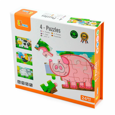 Пазли Viga Toys Ферма 48 елементів (50069) в Хмельницком Пазли Viga Toys Ферма 48 елементів (50069) в Хмельницком