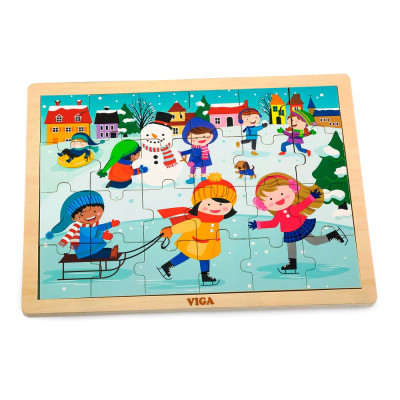 Пазл Viga Toys Пори року Зима (51272) Пазл Viga Toys Пори року Зима (51272)