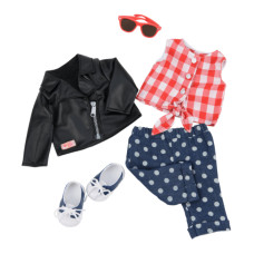 Набір одягу Our Generation Deluxe Стильний шкіряний жакет (BD60031Z)