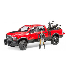 Ігровий набір Bruder Dodge RAM 2500 з мотоциклом Ducati та мотоциклістом (02502)