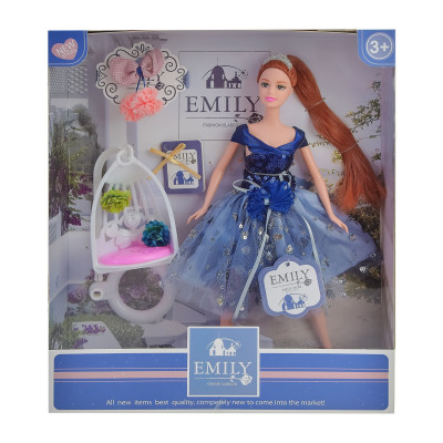 Лялька Shantou Jinxing Emily у синій сукні з блискітками (QJ089) в Чернигове