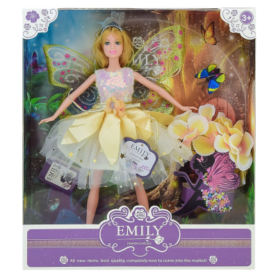 Лялька Shantou Jinxing Emily Феї Білявка у жовтій сукні (QJ093C)