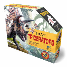 Пазл I am Динозавр Тріцератопс 100 елементів (4015)