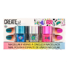Набір дитячих лаків для нігтів Create It! Русалонька 3 шт (84134) Набір дитячих лаків для нігтів Create It! Русалонька 3 шт (84134)