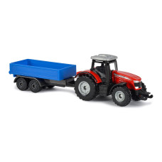 Автомодель Majorette Дорожня допомога Трактор Massey ferguson з причепом (2053154/6)