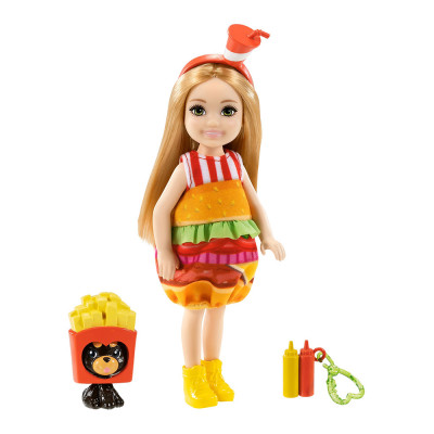 Лялька Barbie Club Chelsea Казкове вбрання Фаст-фуд (GHV69/GRP69) Лялька Barbie Club Chelsea Казкове вбрання Фаст-фуд (GHV69/GRP69)