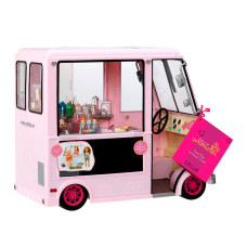 Транспорт для ляльок Our Generation Фургон з морозивом рожевий (BD37363Z)