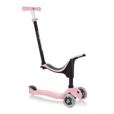 Самокат Globber Go up sporty пастельний рожевий з підсвічуванням (452-210-3)