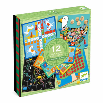 Набір DJECO Настільні класичні ігри 12 в 1 (DJ05218) в Чернигове Набір DJECO Настільні класичні ігри 12 в 1 (DJ05218) в Чернигове