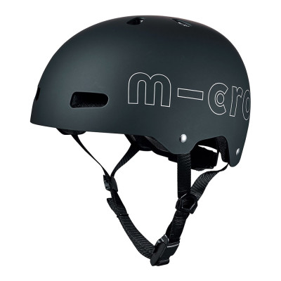 Защитный шлем Micro черный с фонариком 52-56 см (AC2096BX)