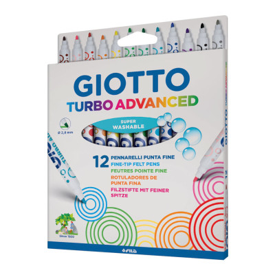 Фломастеры Fila Giotto Turbo advanced 12 цветов (426000)