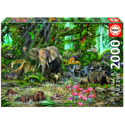 Пазл Educa Африканські джунглі 2000 деталей (16013) в Киеве Пазл Educa Африканські джунглі 2000 деталей (16013) в Киеве