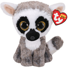 М'яка іграшка TY Beanie boo's Сіро-білий лемур Лінус 15 см (36224)
