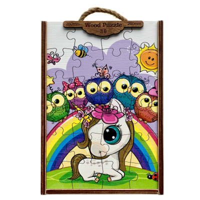 Пазл дерев'яний Tatev Казкові створіння 36 деталей (4820231170459) в Тернополе