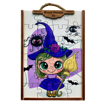 Пазл дерев'яний Tatev Маленька чаклунка 36 деталей (4820231170466) в Тернополе