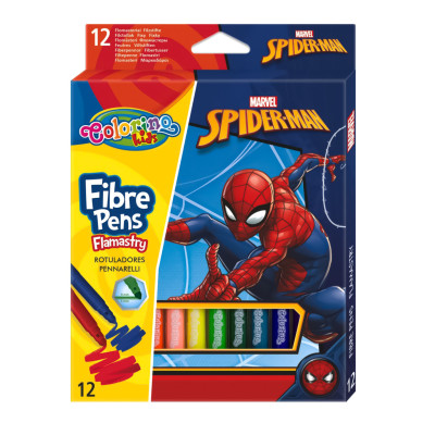 Фломастери Colorino Людина-павук 12 кольорів (91871PTR)