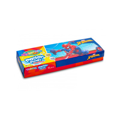 Набір гуаші Colorino Людина-павук 12 кольорів 20 мл (91819PTR)