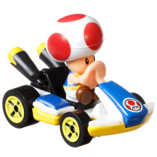 Машинка Hot Wheels Mario Kart Тоад стандартний карт (GBG25/GJH63) Машинка Hot Wheels Mario Kart Тоад стандартний карт (GBG25/GJH63)
