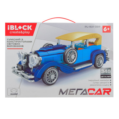 Конструктор IBLOCK Ретроавтомобіль 348 деталей (PL-921-337) в Ровном Конструктор IBLOCK Ретроавтомобіль 348 деталей (PL-921-337) в Ровном
