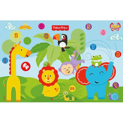 Килимок Fisher-Price протиковзний Джунглі (FP-PC007) в Сумах