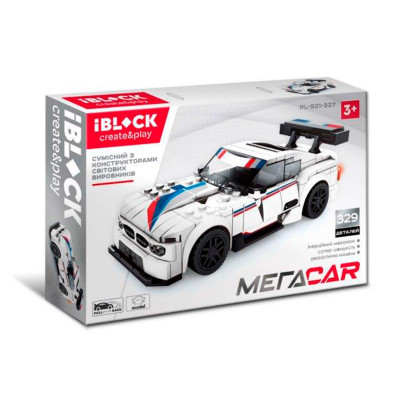 Конструктор IBLOCK Спорткар білий (PL-921-327) Конструктор IBLOCK Спорткар білий (PL-921-327)