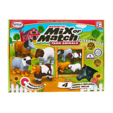 Магнітний конструктор Popular Playthings Фермерські тварини 16 елементів (PPT-62001)