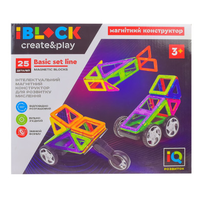 Магнітний конструктор IBLOCK 25 деталей (PL-921-258) в Киеве