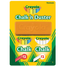 Набір крейди Crayola зі щіткою для стирання (256418.012)