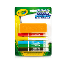 Набір фломастерів Crayola для сухого стирання зі щіткою 5 шт (256417.012)