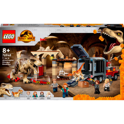 Конструктор LEGO Jurassic World Втеча тиранозавра і атроцираптора (76948) Конструктор LEGO Jurassic World Втеча тиранозавра і атроцираптора (76948)
