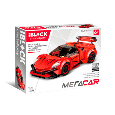 Конструктор IBLOCK Спорткар червоний (PL-921-300)