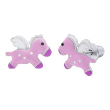 Сережки UMa&UMi Magic pets Пегас рожеві (2210000006041)