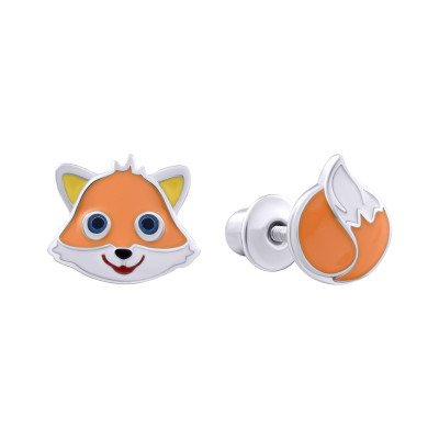 Сережки UMa&UMi Zoo Лисичка з хвостиком (0010000015782) в Харькове