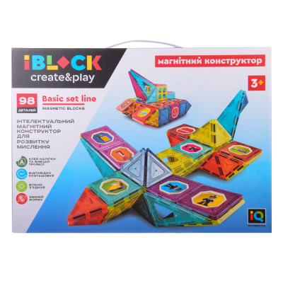 Магнітний конструктор IBLOCK 98 деталей (PL-921-247) в Запорожье