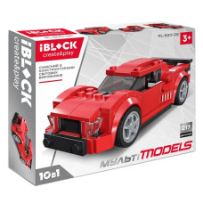 Конструктор IBLOCK Мульті models Машинка червона (PL-920-28)