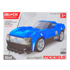 Конструктор IBLOCK Мульті models Машинка синя (PL-920-29)