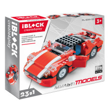 Конструктор IBLOCK Мульті models Машинка червоно-біла (PL-920-32)