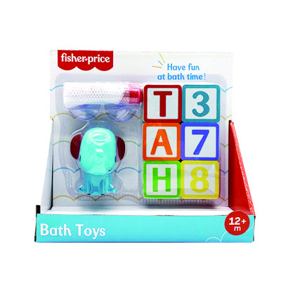 Іграшка для ванни Fisher-Price Слоненя з набором літер та цифр (GMBT004C) в Ужгороде