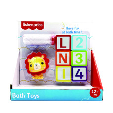 Іграшка для ванни Fisher-Price Левеня з набором літер та цифр (GMBT004A)