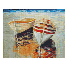 Алмазна картина Strateg Рибацькі човники 40х50 см (FA40754)