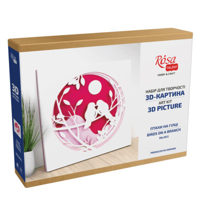 3D картина Rosa Talent Птахи на гілці 30 х 30 см (N0003503) в Луцке 3D картина Rosa Talent Птахи на гілці 30 х 30 см (N0003503) в Луцке