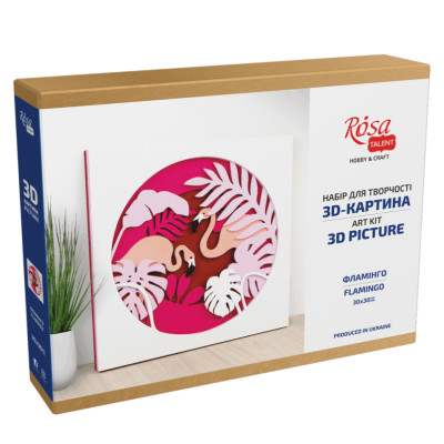 3D картина Rosa Talent Фламінго 30 х 30 см (N0003512) в Луцке 3D картина Rosa Talent Фламінго 30 х 30 см (N0003512) в Луцке
