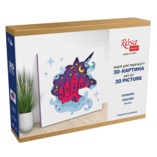 3D картина Rosa Talent Юнікорн 30 х 30 см (N0003513) 3D картина Rosa Talent Юнікорн 30 х 30 см (N0003513)