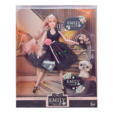 Лялька Shantou Jinxing Emily у чорній сукні з цуценям (QJ101B)