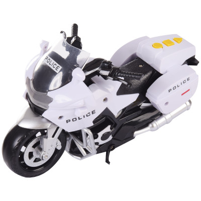Автомодель Автопром Мотоцикл поліція білий (2020-3C)