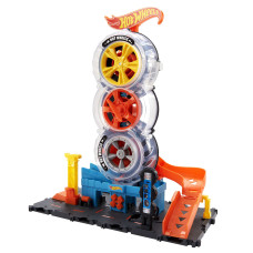 Ігровий набір Hot Wheels City Карколомні трюки в шиномонтажі (HDP02)