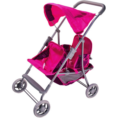 Коляска для ляльки Країна Іграшок Прогулочна двомісна (9618-G) в Чернигове